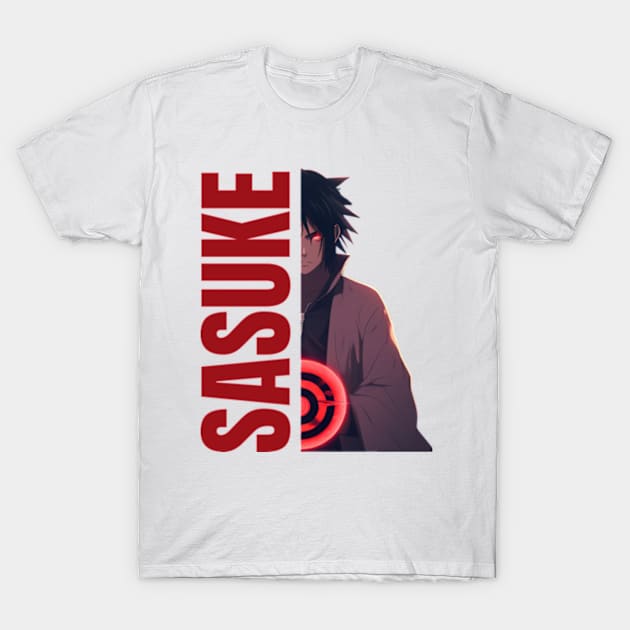 Sasuke Uchiha T-Shirt by picspixydesigns